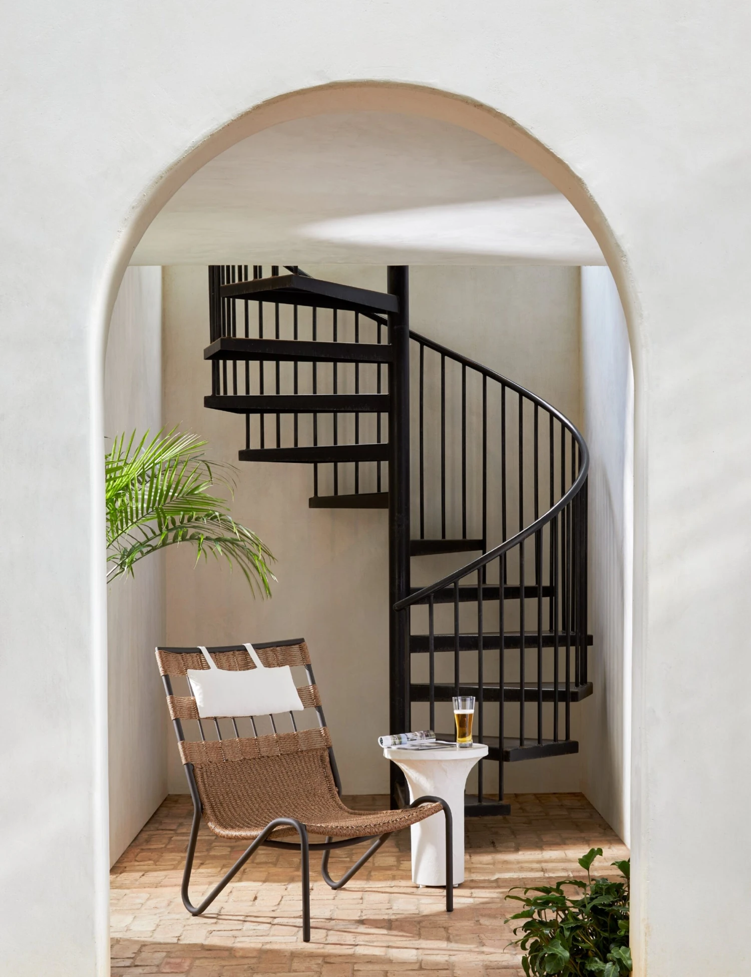 Ramos Tall Round Side Table - Image 2