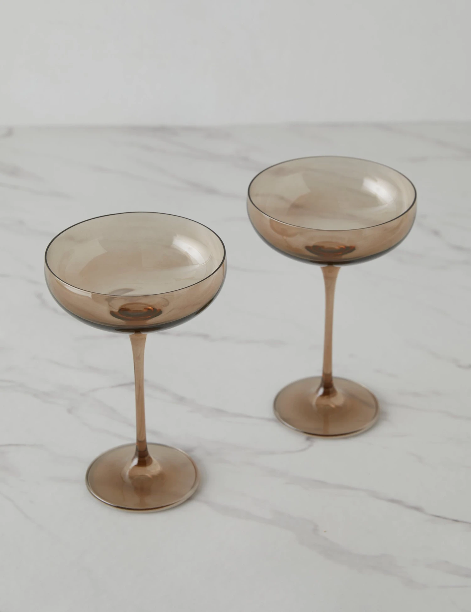 Champagne Coupes (Set Of 2) By Estelle Colored Glass - Image 11
