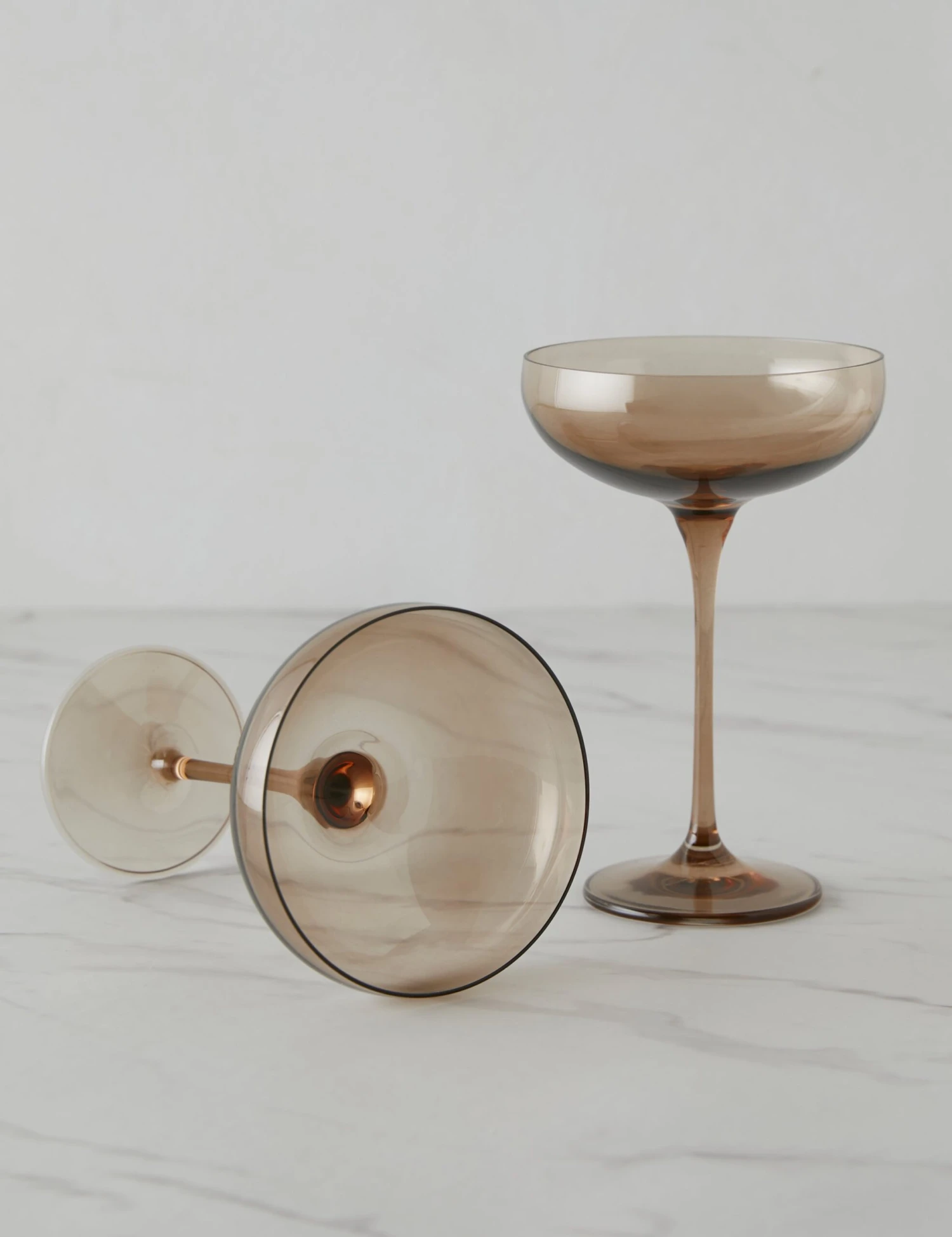 Champagne Coupes (Set Of 2) By Estelle Colored Glass - Image 10