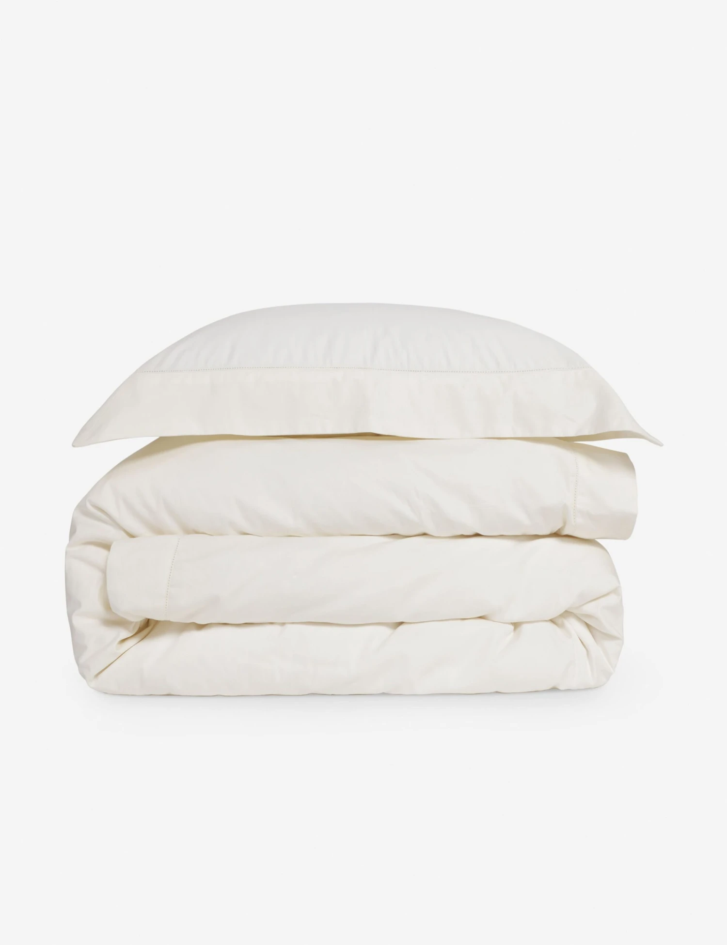 Classico Hemstitch Cotton Sateen Duvet Set By Pom Pom At Home - Image 3