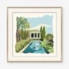 Pool House Print By Dana Gibson