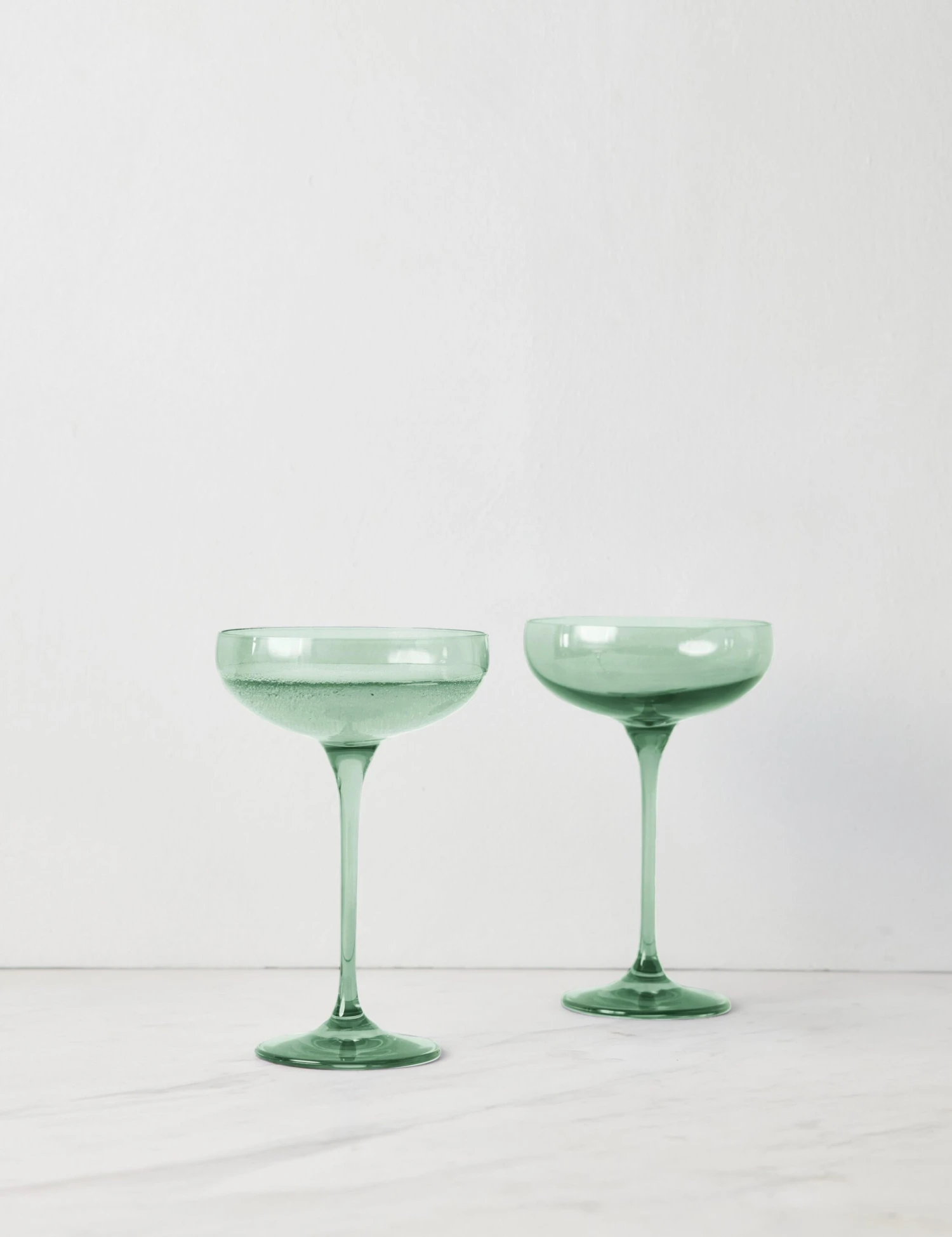 Champagne Coupes (Set Of 2) By Estelle Colored Glass - Image 14