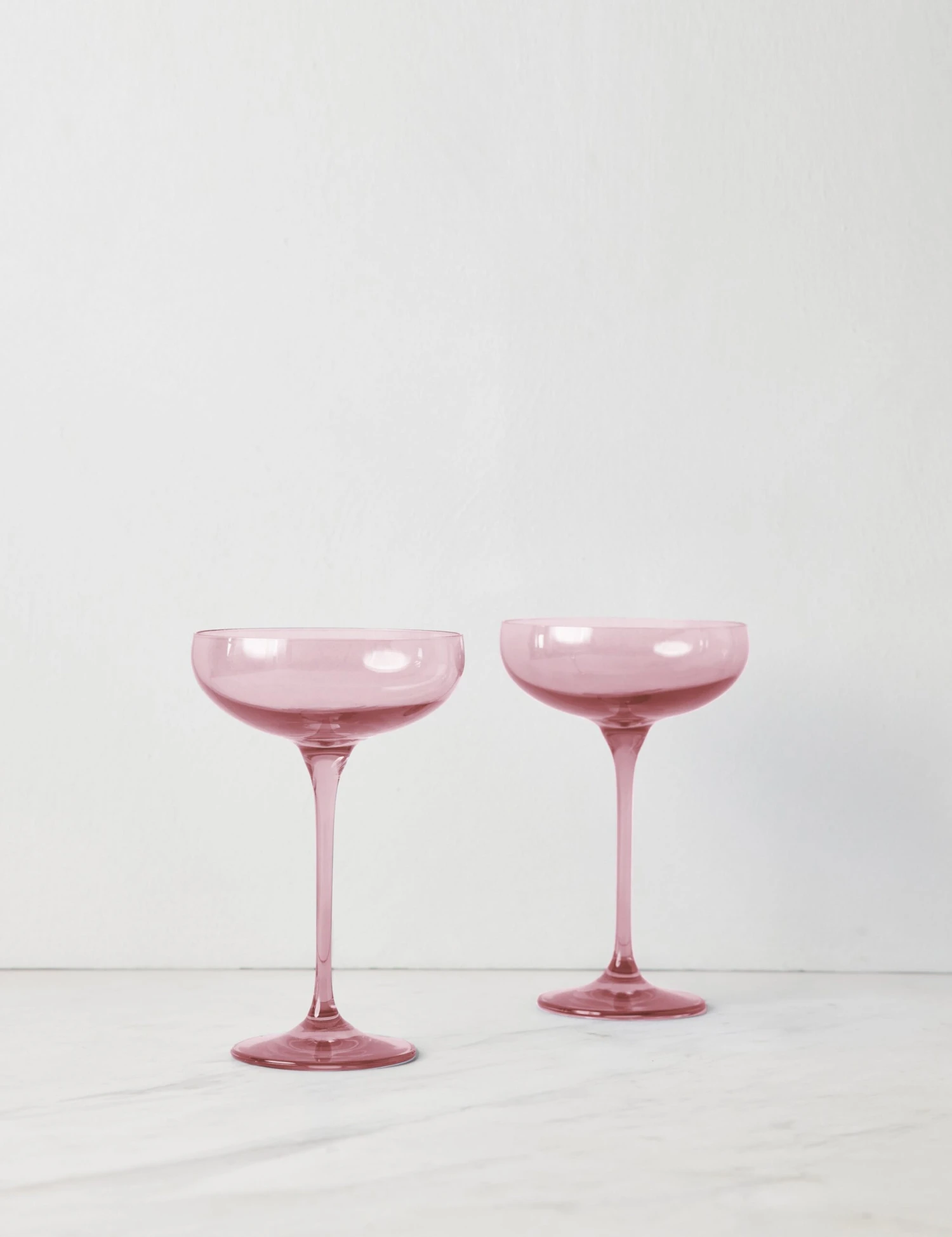 Champagne Coupes (Set Of 2) By Estelle Colored Glass - Image 12