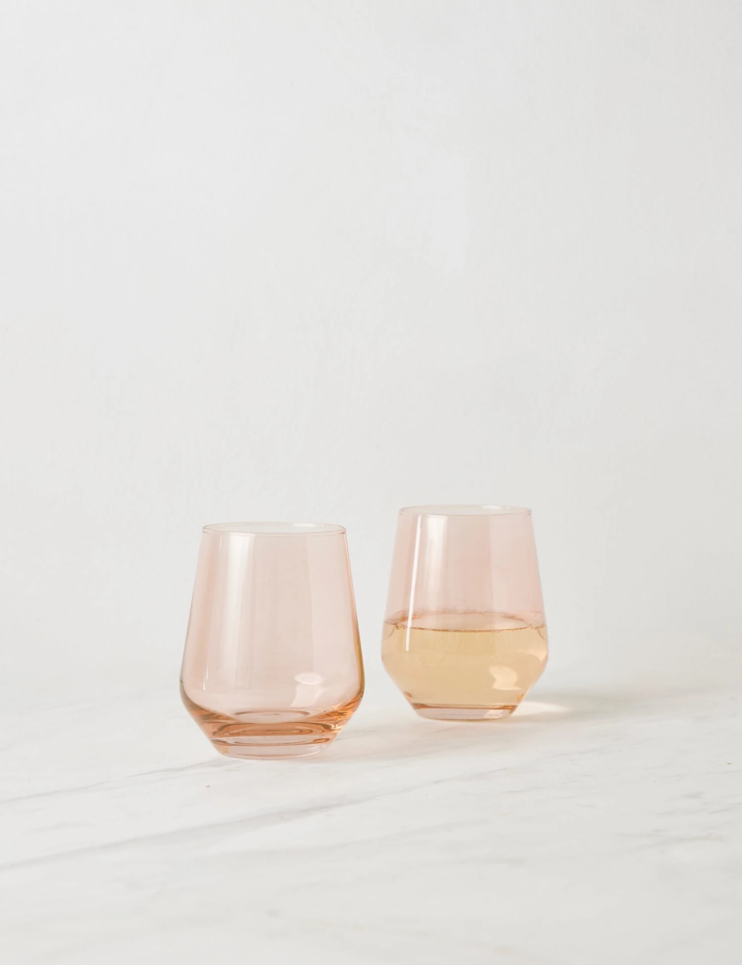 Stemless Wine Glass (Set Of 2) By Estelle Colored Glass - Image 9