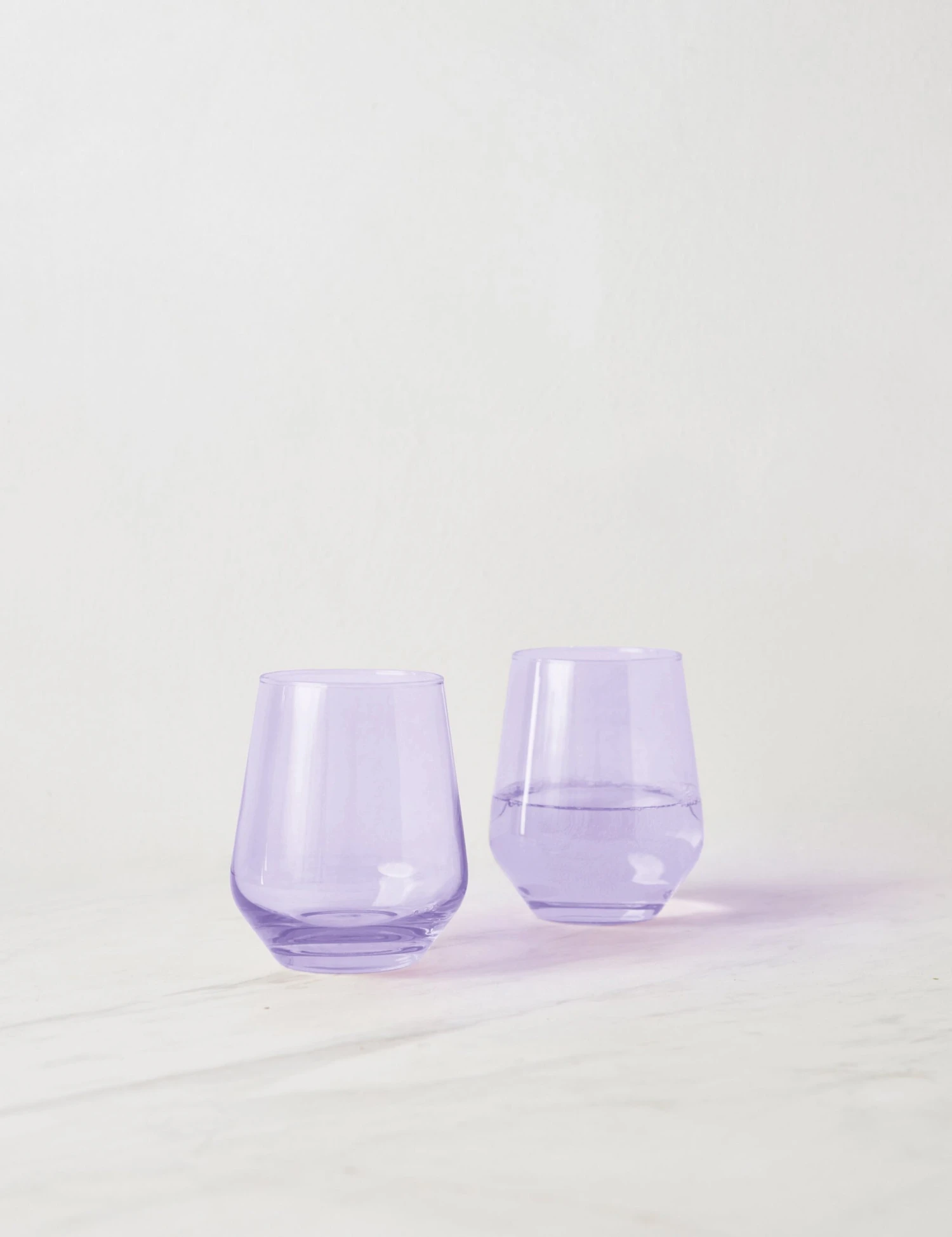 Stemless Wine Glass (Set Of 2) By Estelle Colored Glass - Image 12