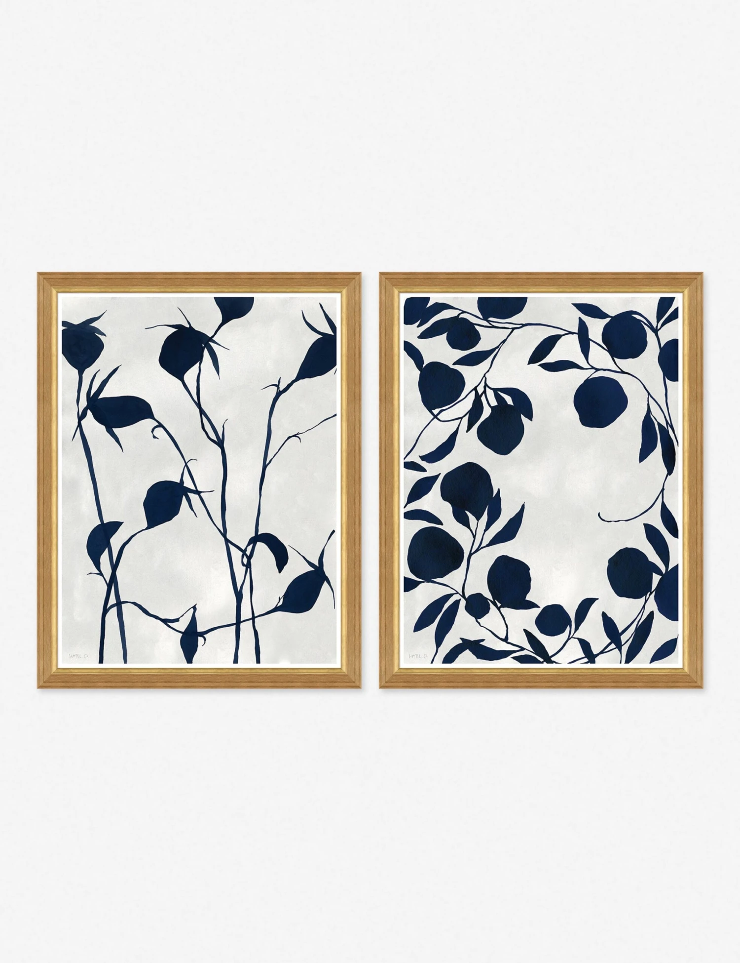 Ink On Paper Wall Art By Susan Hable (Set Of 2)