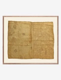 Vintage African Kuba Cloth 3 Textile Wall Art By ZBC House