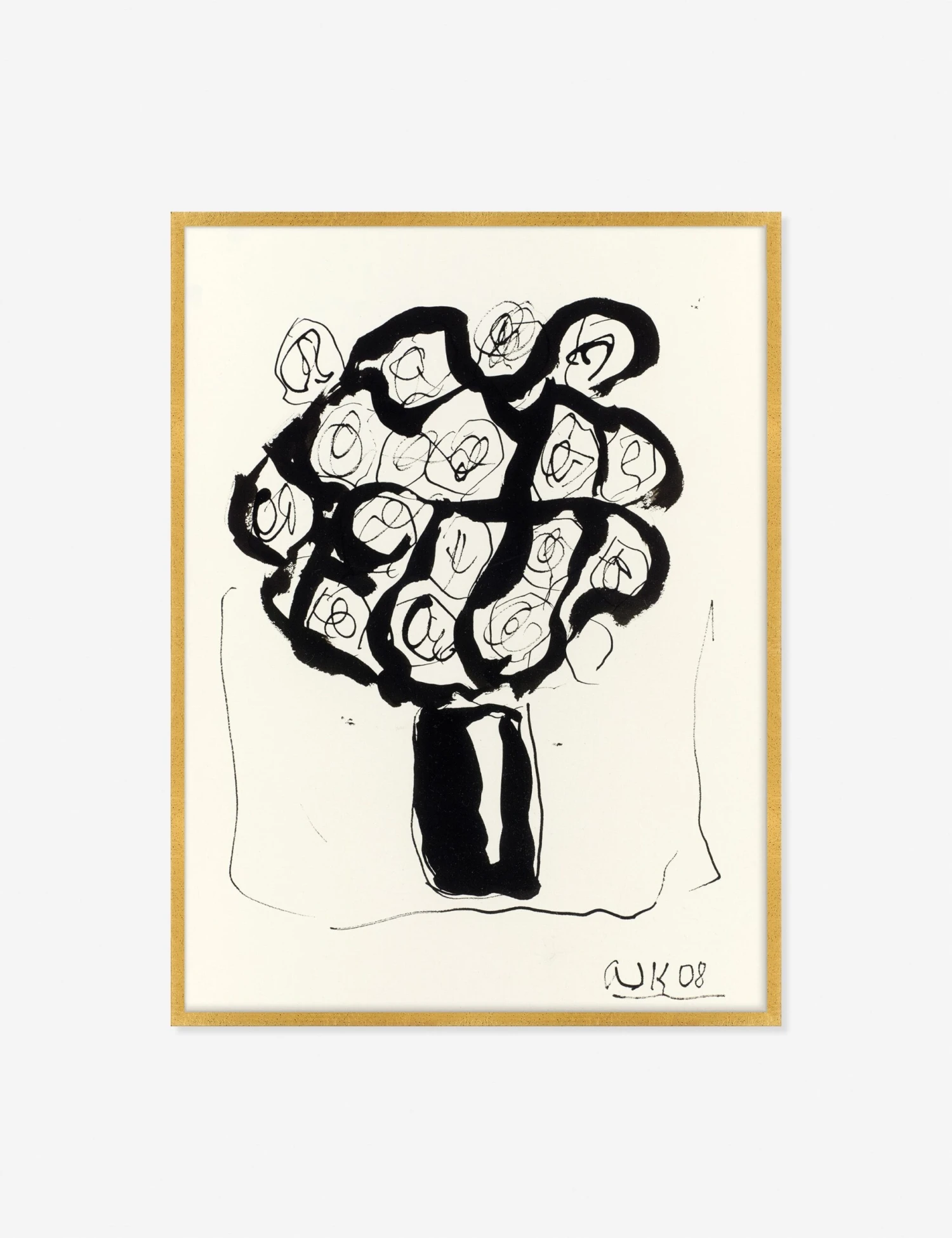 Ink Flower 5 Wall Art By Arthur Krakower - Image 2