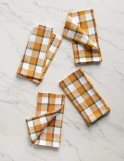 Harvest Plaid Napkins (Set Of 4) By Heather Taylor Home