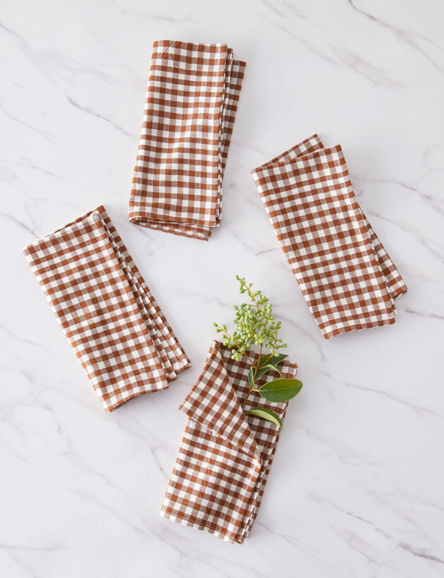 Mini Gingham Napkins (Set Of 4) By Heather Taylor Home