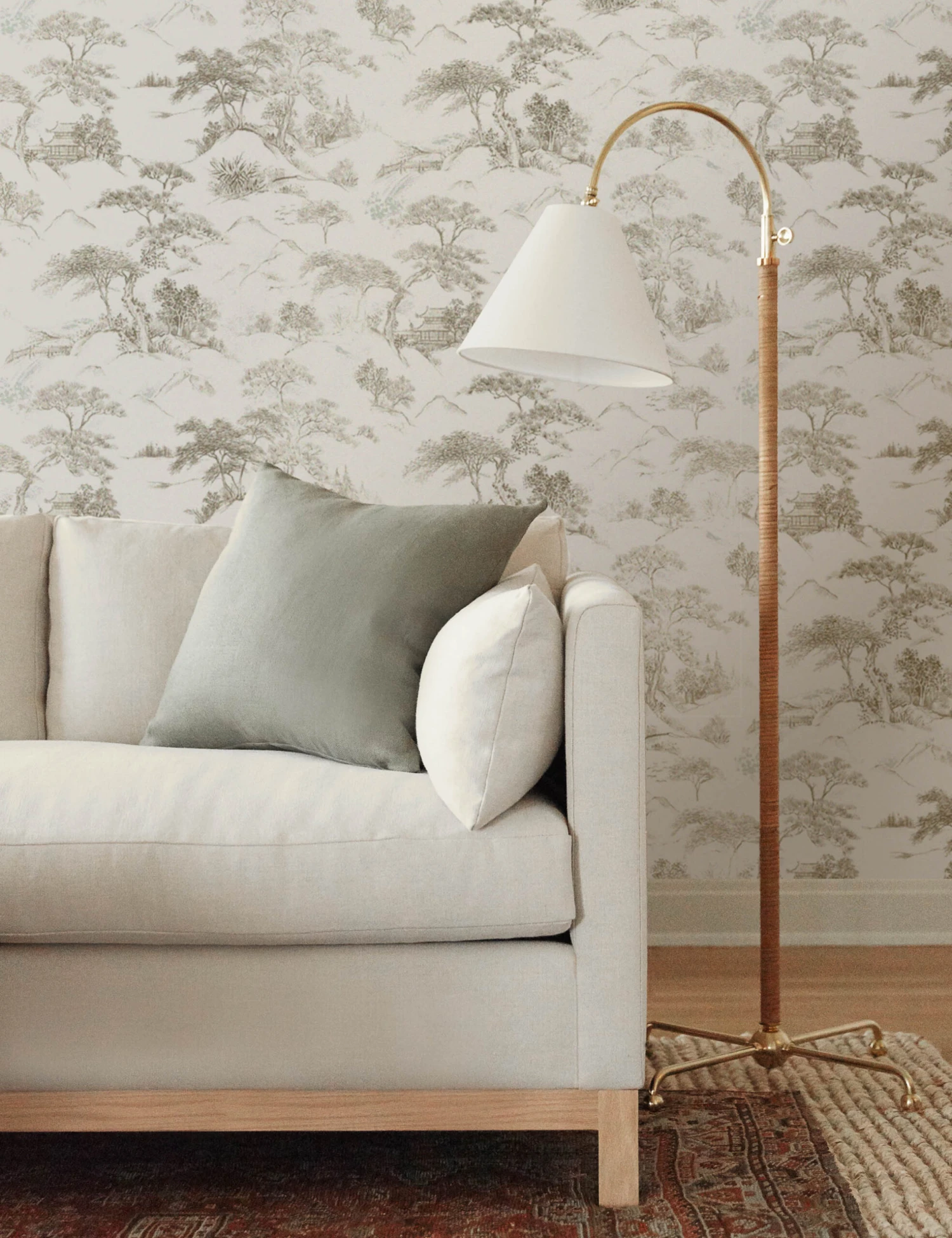 Oriental Toile Peel + Stick Wallpaper - Image 2