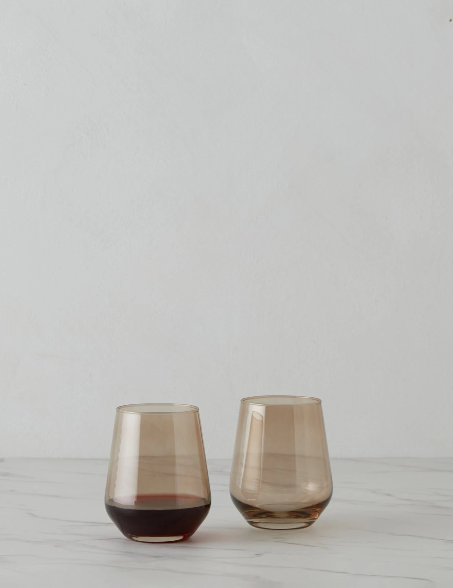 Stemless Wine Glass (Set Of 2) By Estelle Colored Glass - Image 15