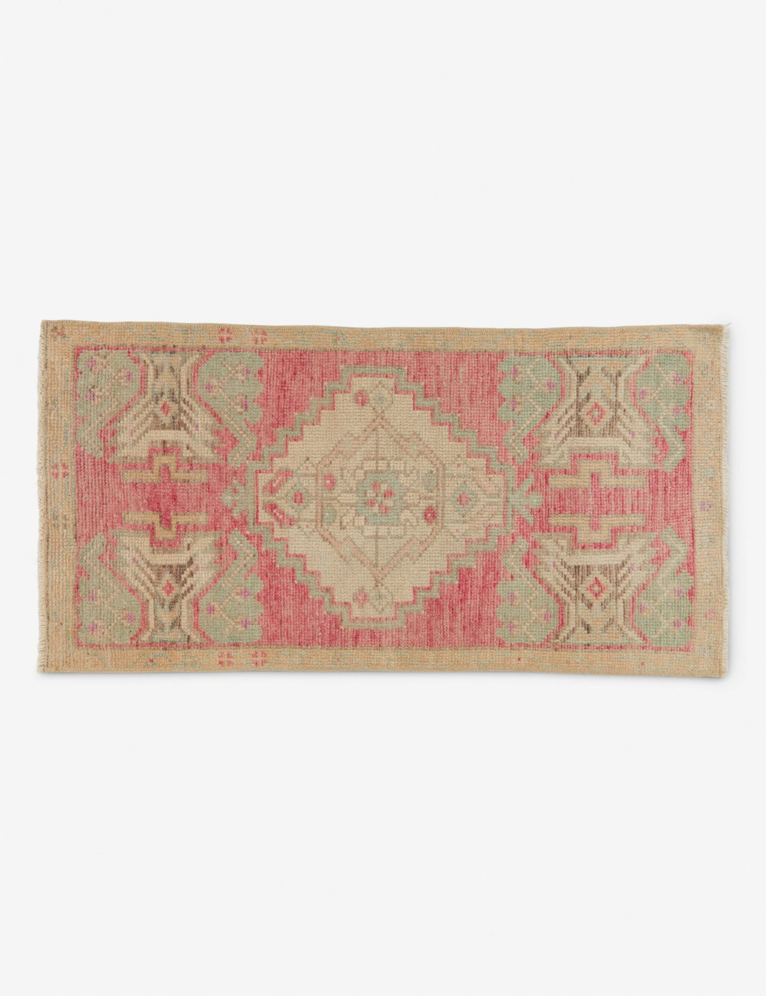 Vintage Turkish Mini Rug No. 193, 1'4" X 3'1"