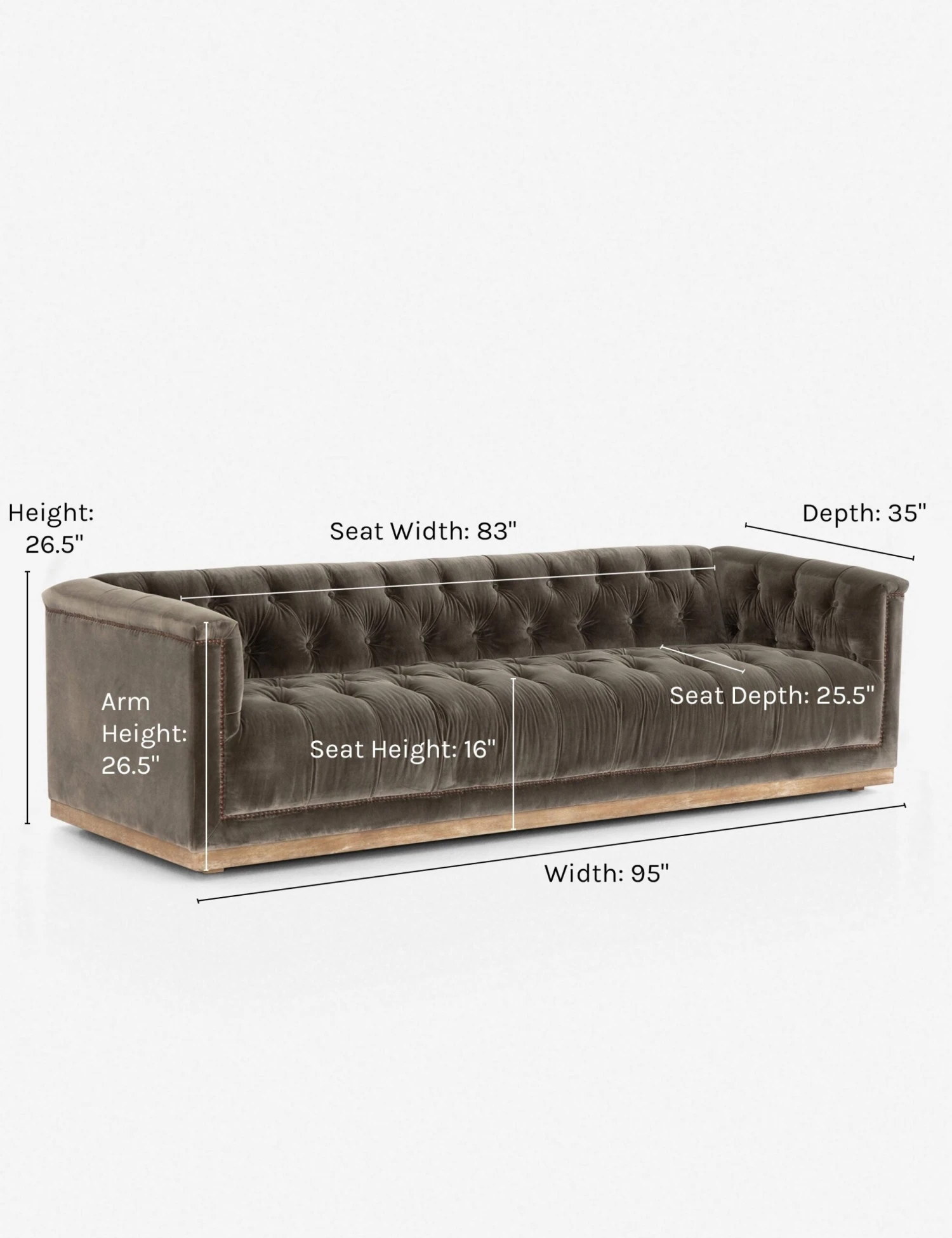 Afia Sofa, Sapphire Birch - Image 9