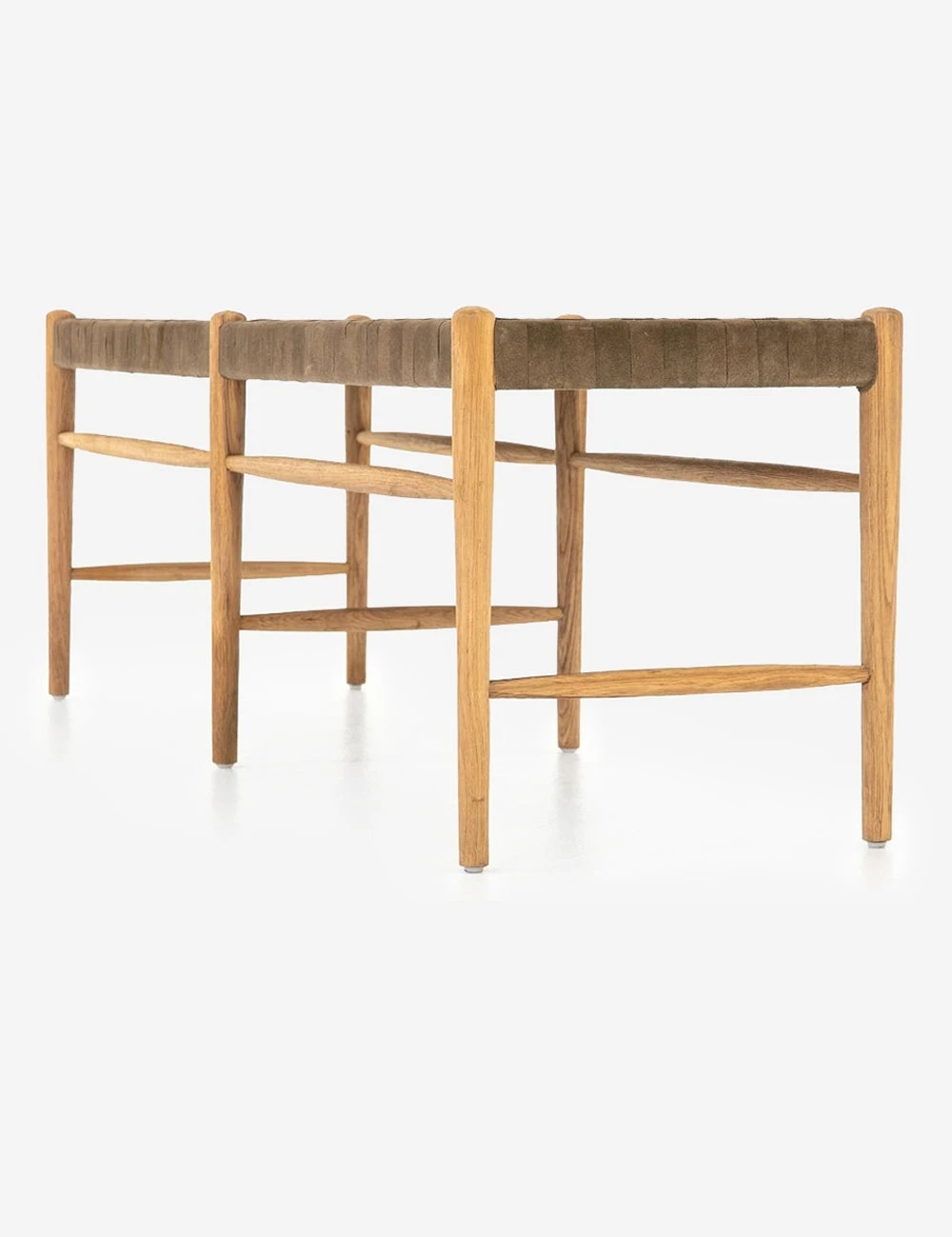 Tess Leather Bench - Image 3