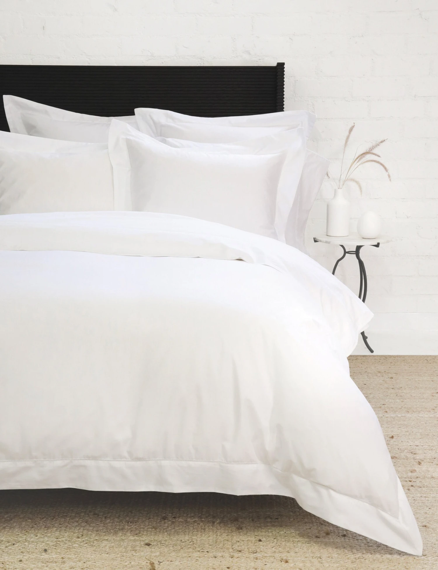 Classico Hemstitch Cotton Sateen Duvet Set By Pom Pom At Home - Image 2