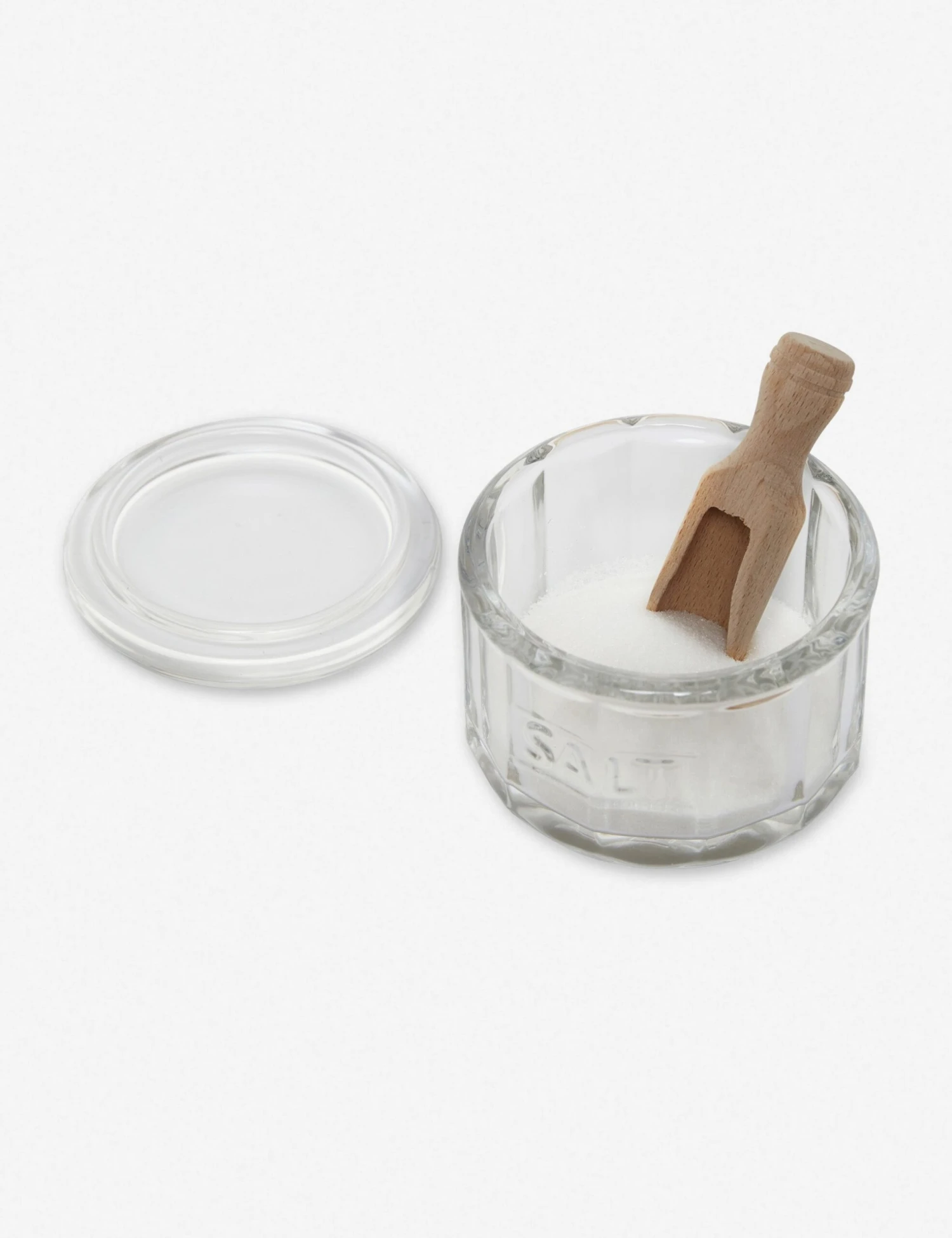 Glass Salt Pot With Scoop