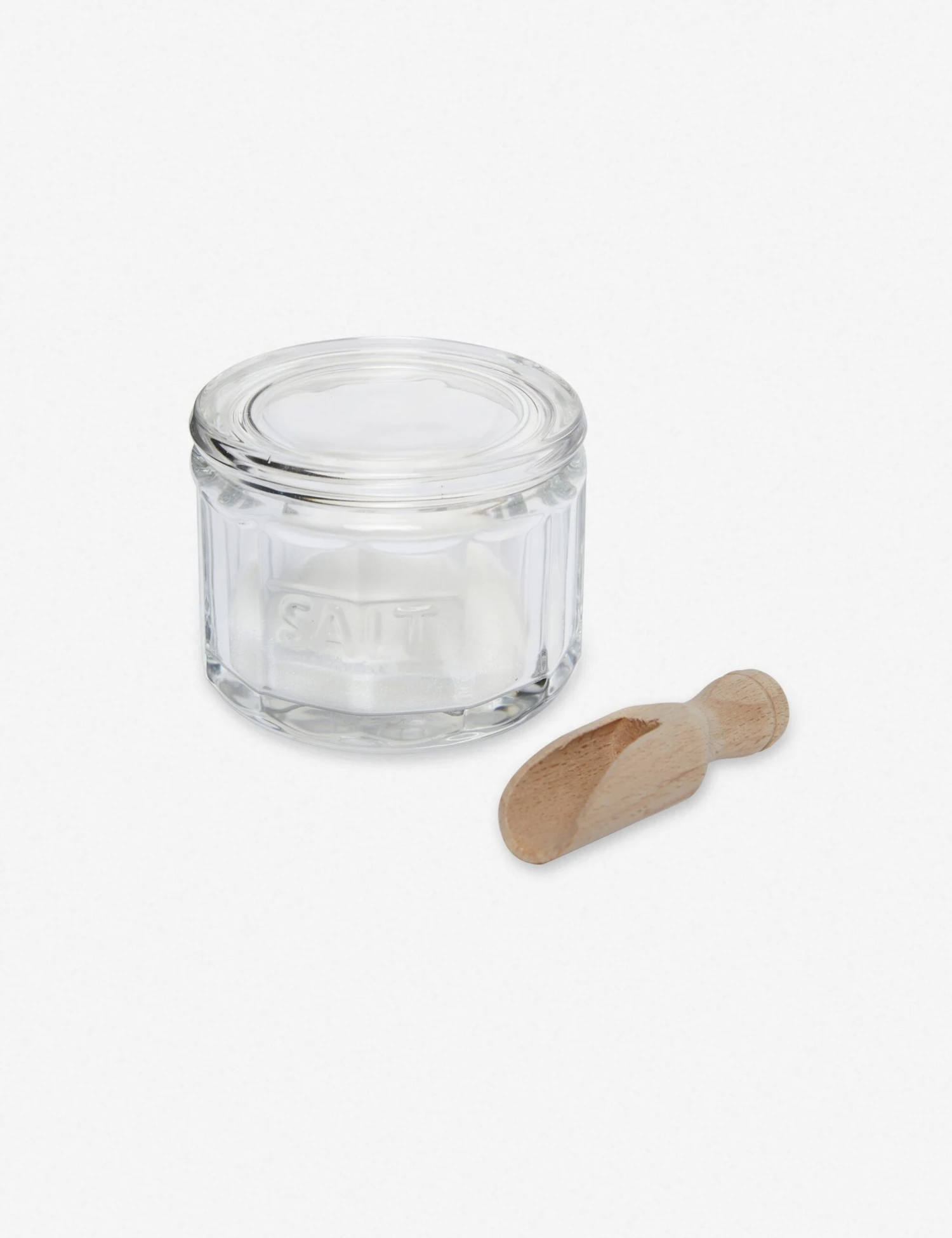 Glass Salt Pot With Scoop - Image 2
