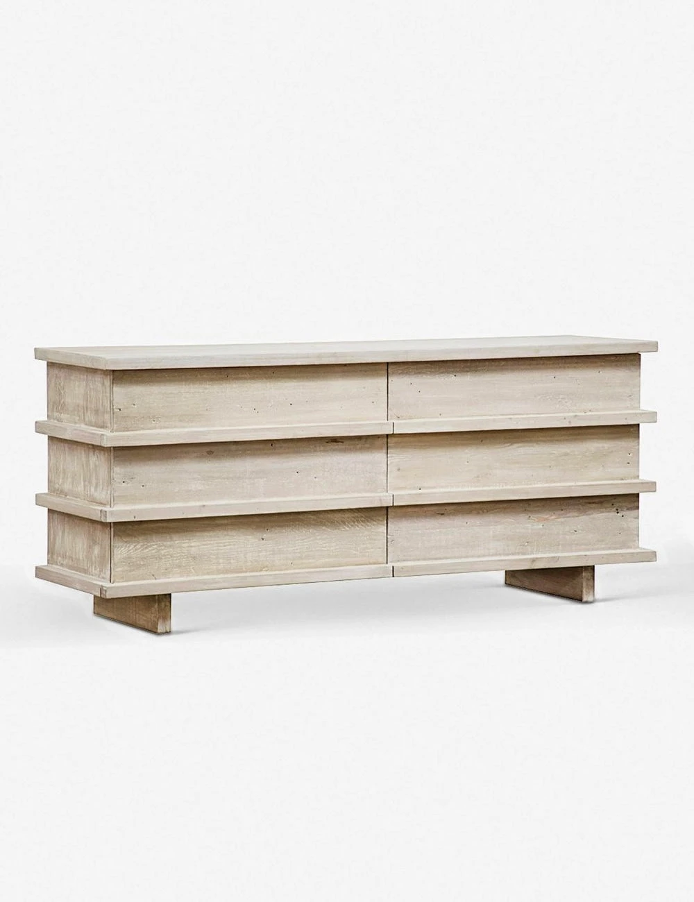 Corliss 6-Drawer Dresser, White Wash - Image 4