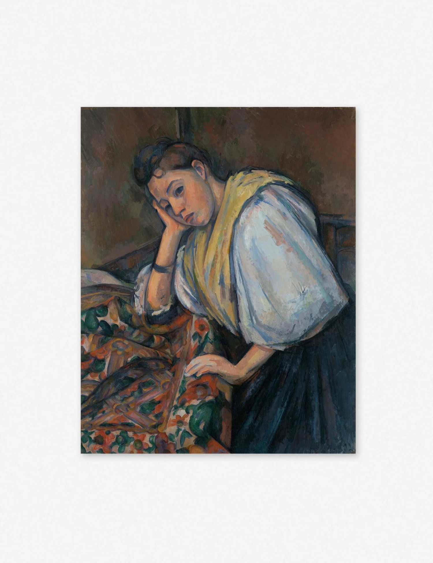 Young Italian Woman At A Table Wall Art By Paul Cezanne - Image 5